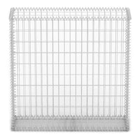 Gabbione in Rete Acciaio Galvanizzato 100x100x30cm Recinzione Orto da Giardino
