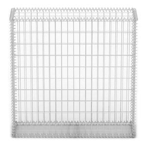 Gabbione in Rete Acciaio Galvanizzato 100x100x30cm Recinzione Orto da Giardino