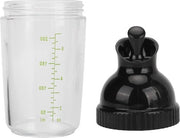 Shaker per insalata 200 ml BPA-free - Prevenire la fuoriuscita - Contenitore per insalata con coperchio per cucina (Nero)
