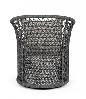 Poltrona Girevole 77x81x93h cm con Cuscini Cuyen Antracite