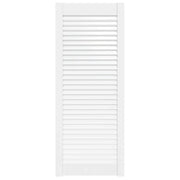 Anta con Design a Lamelle Bianca 99,3x39,4 cm in Legno di Pino CFW7463936