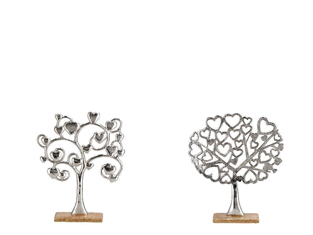 Decorazione Casa in Metallo e Legno Albero della Vita 2 Modelli