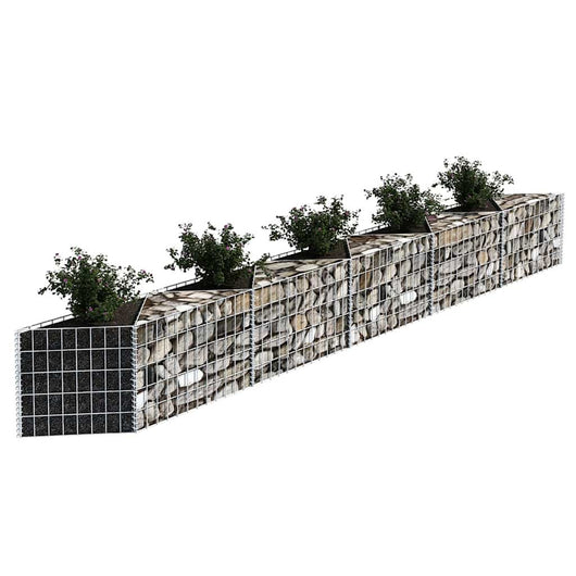 Rete Gabbione Giardino in Acciaio Galvanizzato 300x30x50 cm per Recinzioni e Muretti