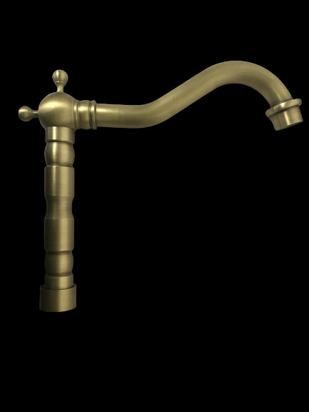 Canna per rubinetteria, bronzata artistica vintage