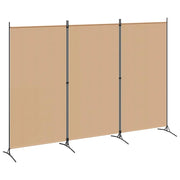 Divisorio Ambienti | Divider per stanze | Paravento a 3 pannelli Beige 260 x 180 cm Tessuto