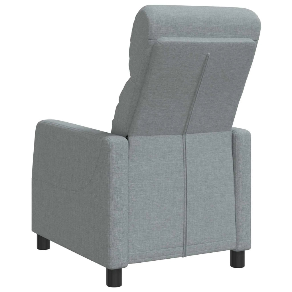 Divano Sedia-Poltrona reclinabile Grigio Chiaro Tessuto 330513