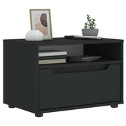 Mobile TV-Credenza per TV-Console TV VISNES Nero 60x40x38 cm in Legno Multistrato
