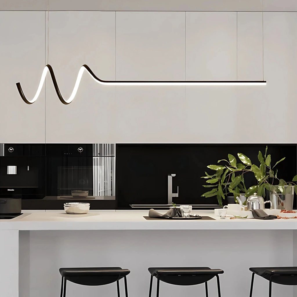 Lampada A Sospensione Lhj030-cp 120cm Nero
