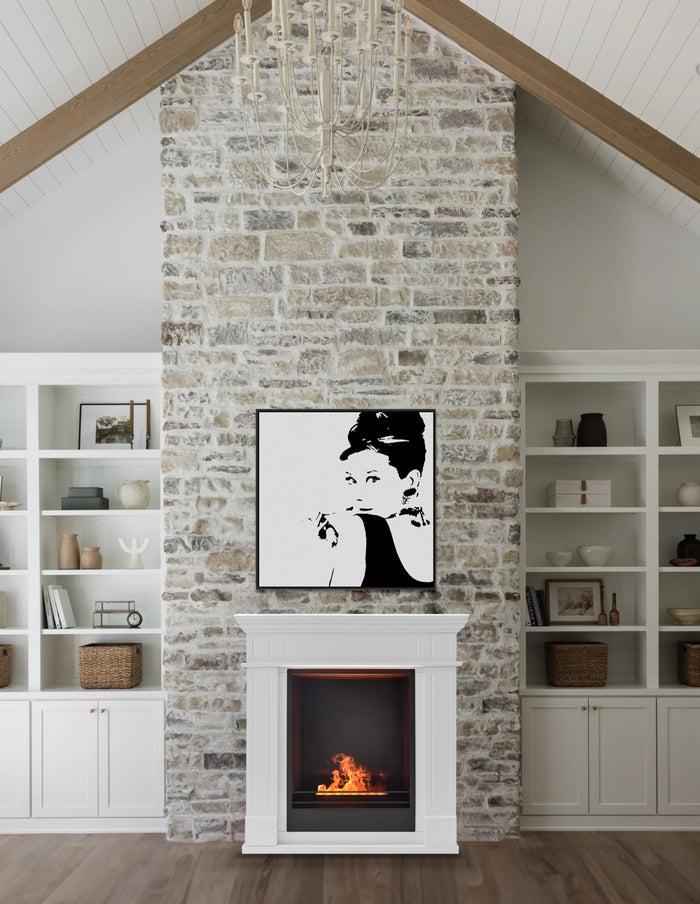 Camino Ecologico a Bioetanolo in legno Top di Gamma Classic da 3 Kw/h L98xP32xH83 Cm