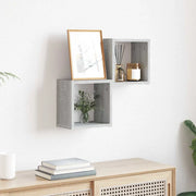 Scaffali da parete 2 pcs Grigio Sonoma 26 x 15 x 26 cm 815891