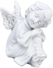 Cherubini in Piedi - Collezione dell'Angelo Protettore Scultura Memoriale per Decorazione Interna Esterna di Casa Giardino