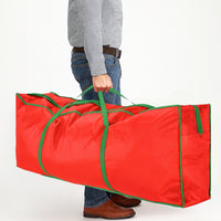 Borsa Custodia Sacco Porta Albero di Natale Extra Large Robusta in Tessuto Rosso