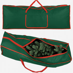 Borsa Custodia Sacco Porta Albero di Natale Extra Large Robusta in Tessuto Verde