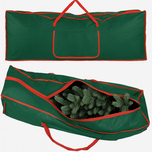 Borsa Custodia Sacco Porta Albero di Natale Extra Large Robusta in Tessuto Verde