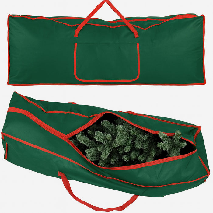 Borsa Custodia Sacco Porta Albero di Natale Extra Large Robusta in Tessuto Verde