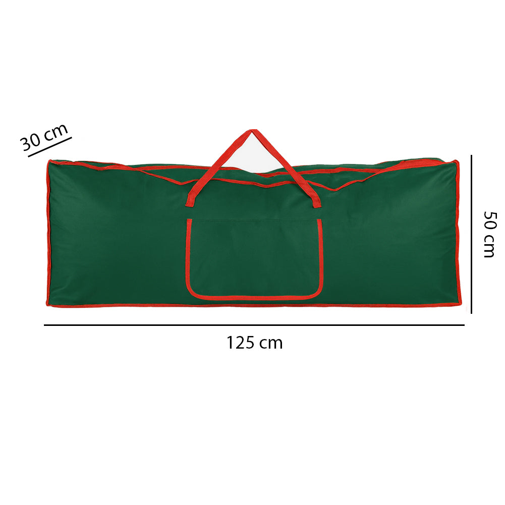 Borsa Custodia Sacco Porta Albero di Natale Extra Large Robusta in Tessuto Verde