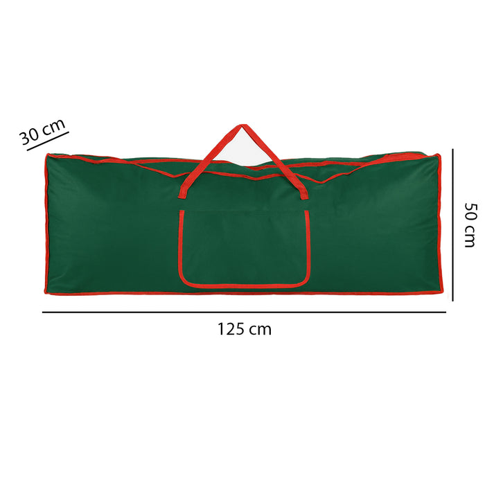 Borsa Custodia Sacco Porta Albero di Natale Extra Large Robusta in Tessuto Verde