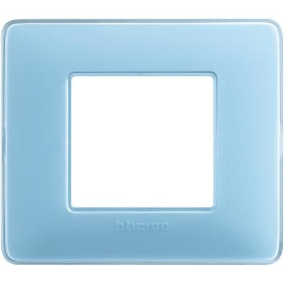 Placca Bticino Matix 2 moduli turchese AM4802CAR