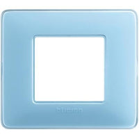 Placca Bticino Matix 2 moduli turchese AM4802CAR