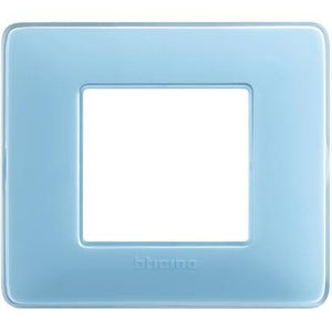 Placca Bticino Matix 2 moduli turchese AM4802CAR