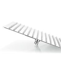 Soffione Doccia Quadro Quadrato Colore Acciaio Cromato Effetto Pioggia Sottile 20cmX20cm