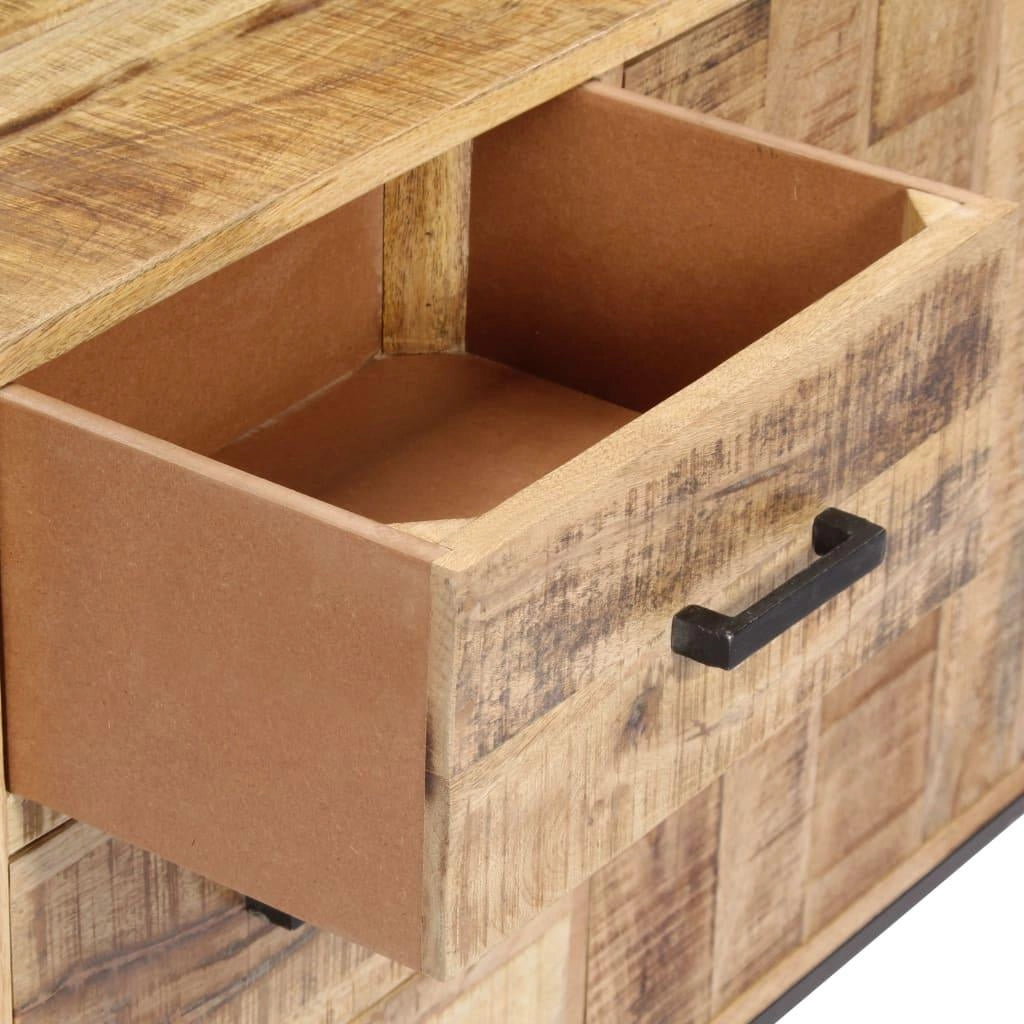 Credenza buffet consolle mobile contenitore 88 cm in legno massello di mango 4402243