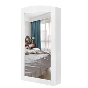 Specchiera Portagioie Parete Armadietto con Specchio Muro Porta Gioielli 60x30cm