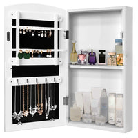 Specchiera Portagioie Parete Armadietto con Specchio Muro Porta Gioielli 60x30cm