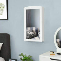 Specchiera Portagioie Parete Armadietto con Specchio Muro Porta Gioielli 60x30cm