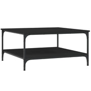 Tavolino da salotto | Tavolino da caff¨¨ | Tavolino da Soggiorno Nero 80x80x40 cm in Legno Multistrato