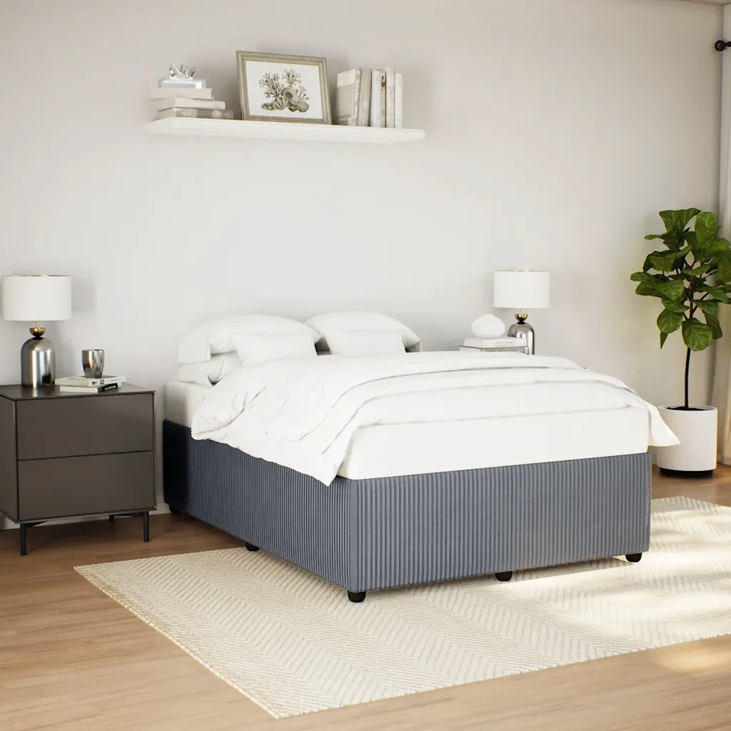 Giroletto senza Materasso Grigio Scuro 160x200 cm Velluto 3285019