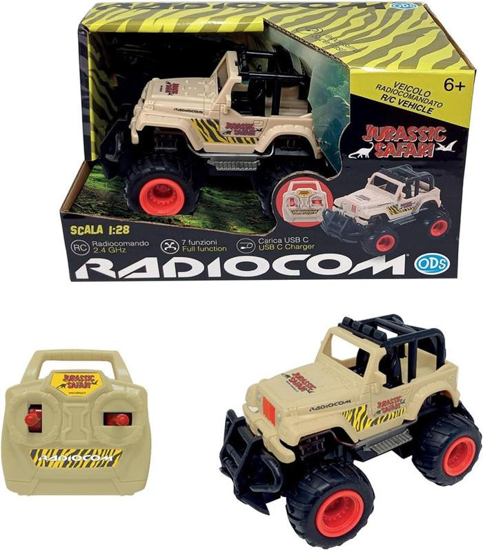 RADIOCOM - JURASSIC SAFARI AUTO RC 
SC. 1:28
RC 2.4 GHZ