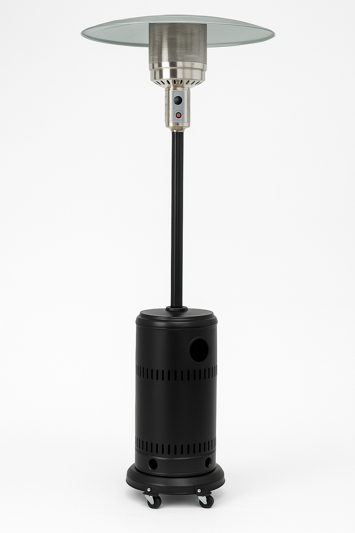 STUFA AEREA PATIO DA ESTERNO A GAS GPL MUSHROOM 13KW BAR TERRAZZI COLORE: NERO