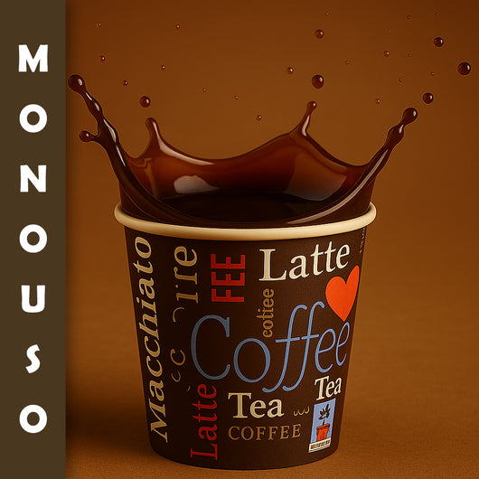 1000 Bicchierini da Caffè Monouso Decoro Espresso Bicchieri 75ml Usa e Getta