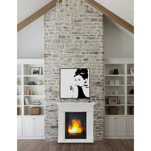 Caminetto a Vapore a Parete Bianco Leonardo GMR Trading