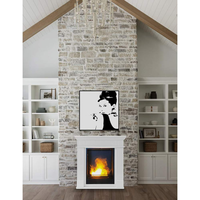 Caminetto a Vapore a Parete Bianco Leonardo GMR Trading