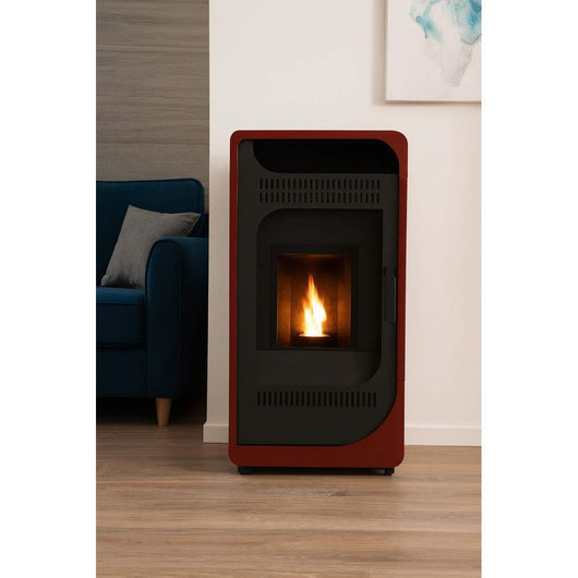 Stufa a Bioetanolo Fiammetta Ventilata GMR Trading Colore: Bordeaux