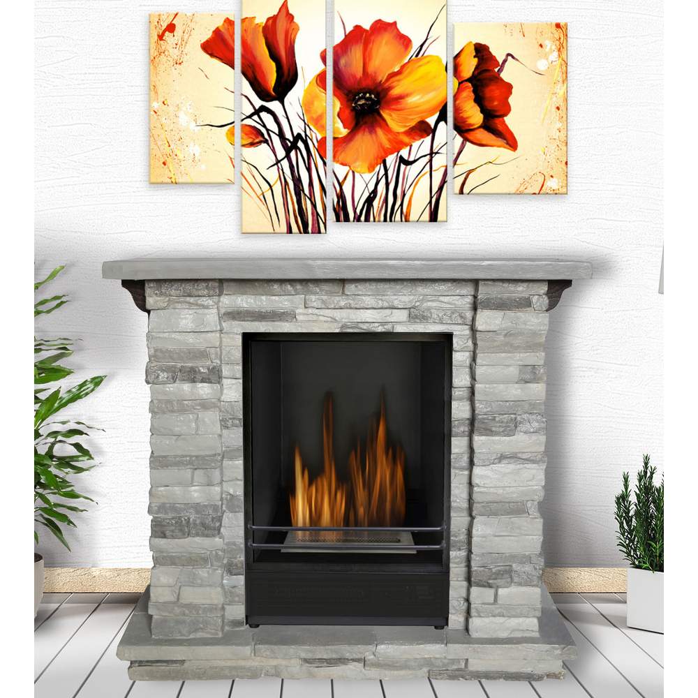 Biocamino effetto Marmo a Bioetanolo Tigullio GMR Trading