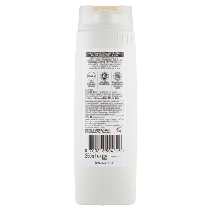 PANTENE PRO-V ACTIVE NUTRI-PLEX SHAMPOO LISCI EFFETTO SETA PER CAPELLI OPACHI E CRESPI 250 ML