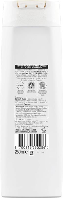 PANTENE PRO-V ACTIVE NUTRI-PLEX SHAMPOO AQUALIGHT PER CAPELLI FINI TENDENTI AL GRASSO 250 ML