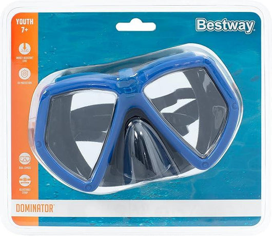 BESTWAY MASCHERA SUBACQUEA EVERSEA CON PROTEZIONE UV PER BAMBINI DAI 7ANNI + COLORI ASSORTITI