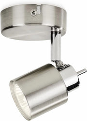 PHILIPS SPOT MERANTI FARETTO SINGOLO NICKEL IN METALLO CROMATO OPACO 5031017E7