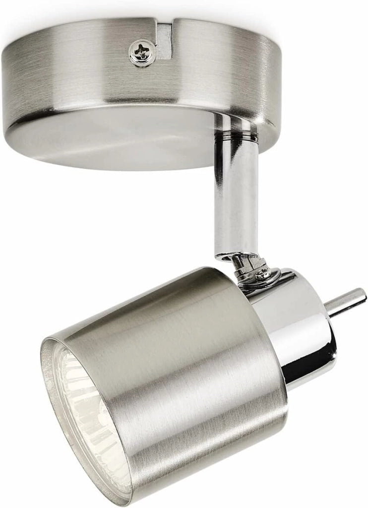 PHILIPS SPOT MERANTI FARETTO SINGOLO NICKEL IN METALLO CROMATO OPACO 5031017E7