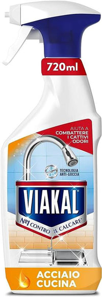 VIAKAL ANTICALCARE SPRAY DA 720MLPER  ACCIAIO E CUCINA