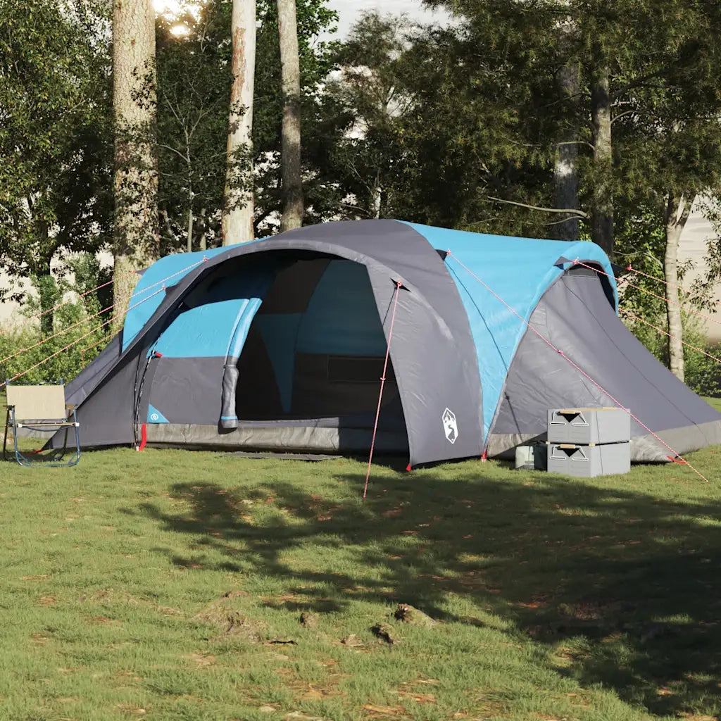 Tenda da Campeggio a Cupola per 4 Persone Blu Impermeabile 4009468