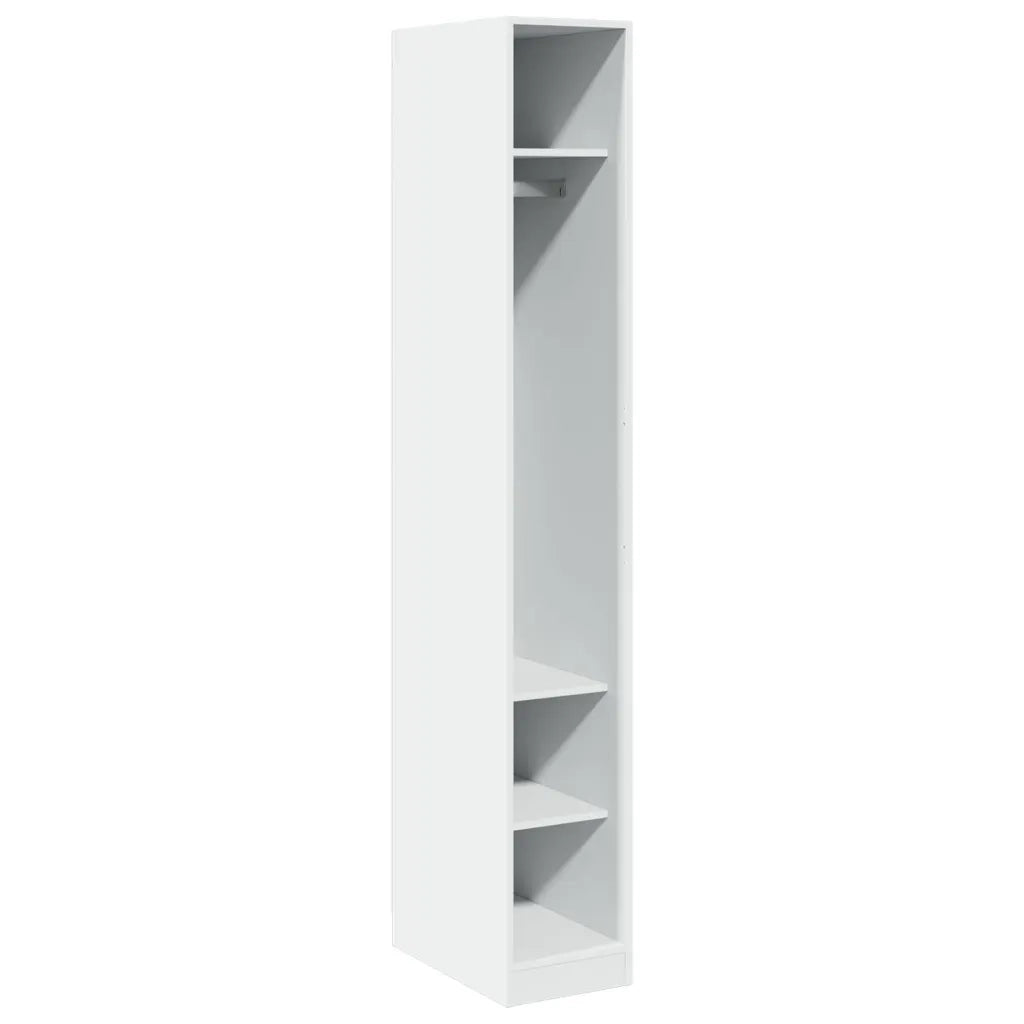 Armadio Bianco 30x50x200 cm in Legno Multistrato