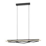 Lampadario Rustico Country Boyal Metallo Marrone 3 Luci Led 42W 3500+2200Lm