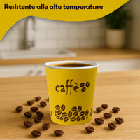 1000 Bicchierini da Caffè Monouso Decoro Rainbow Bicchieri 75ml Usa e Getta