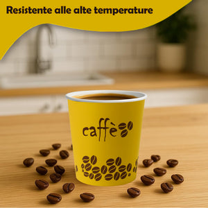 1000 Bicchierini da Caffè Monouso Decoro Rainbow Bicchieri 75ml Usa e Getta