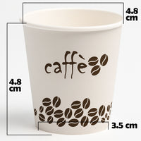 1000 Bicchierini da Caffè Monouso Decoro Rainbow Bicchieri 75ml Usa e Getta